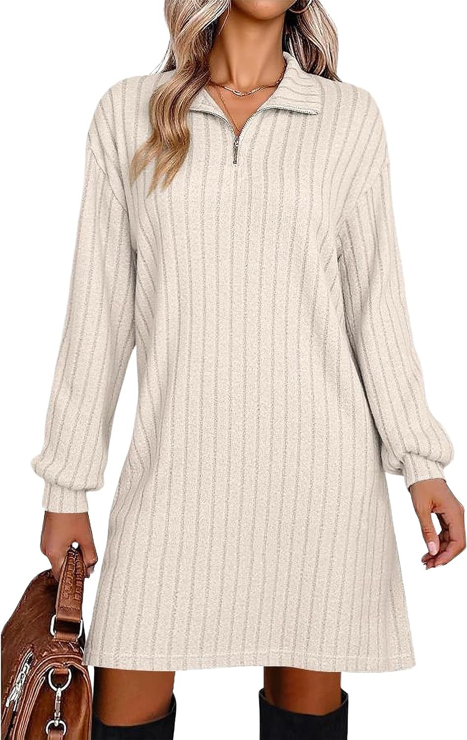 European And American Turtleneck Sheath Dress Women Clothing